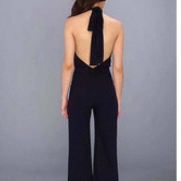 ABS Allen Schwartz Halter Jumpsuit SZ 4 elegant and chic - Picture 2 of 5